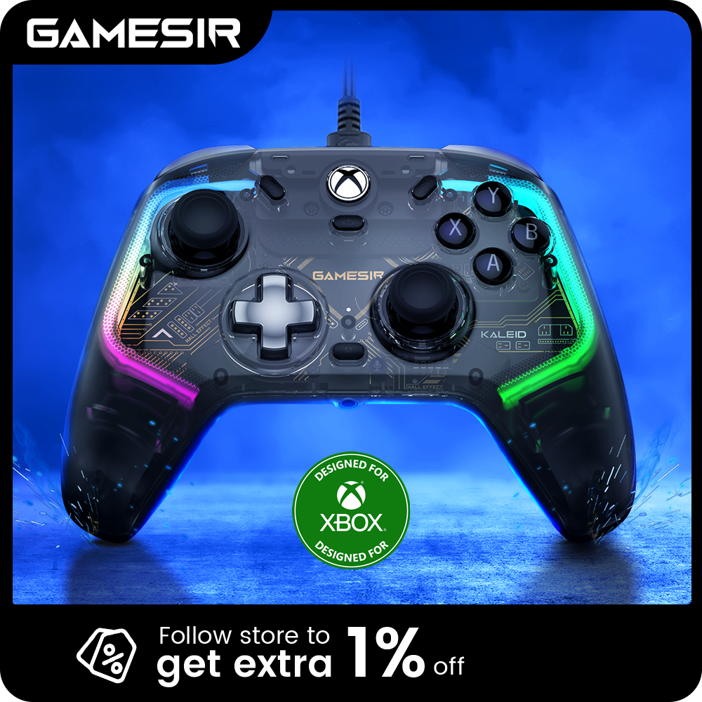 Console Gaming Steam - GameSir Kaleid Xbox Controller Wired Gamepad
