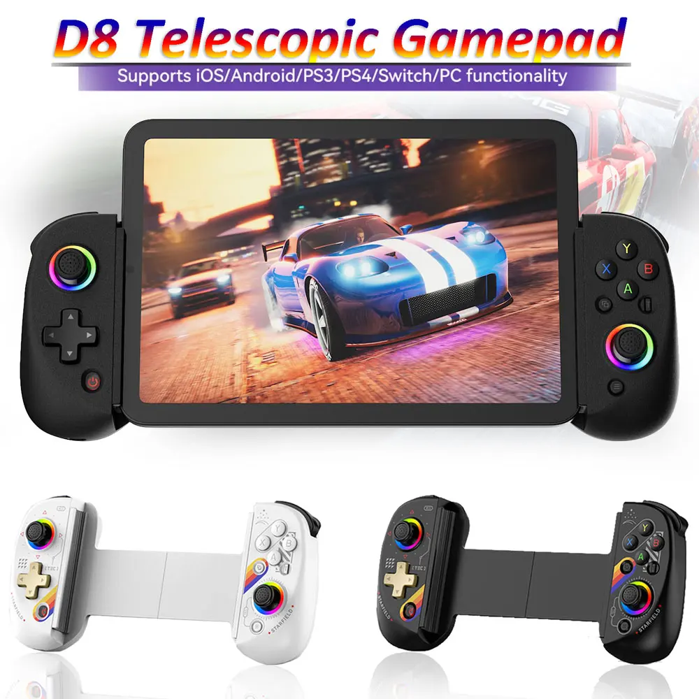 Gaming Console For Android Tv - D8 Telescopic Gamepad Controller Joystick Turbo