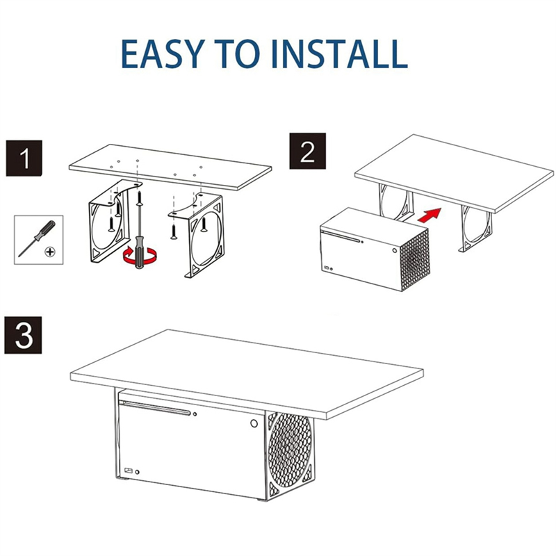 Gaming Console All - B47C Under Desk Holder For Series