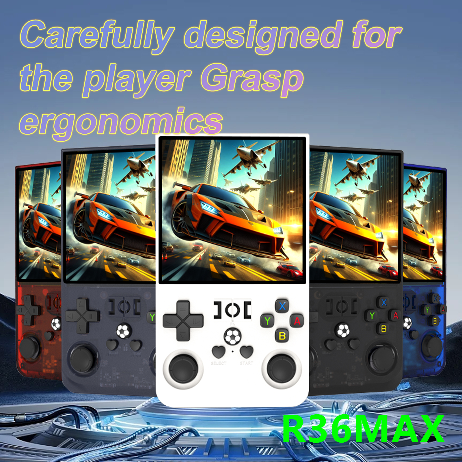 Gaming Console R36 Max - FLLAPT R36 Max 64gb 128gb 720*720