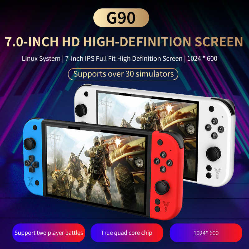 Gaming Console 5 Year Old - G90 Portable Handheld Game Console 7-inch