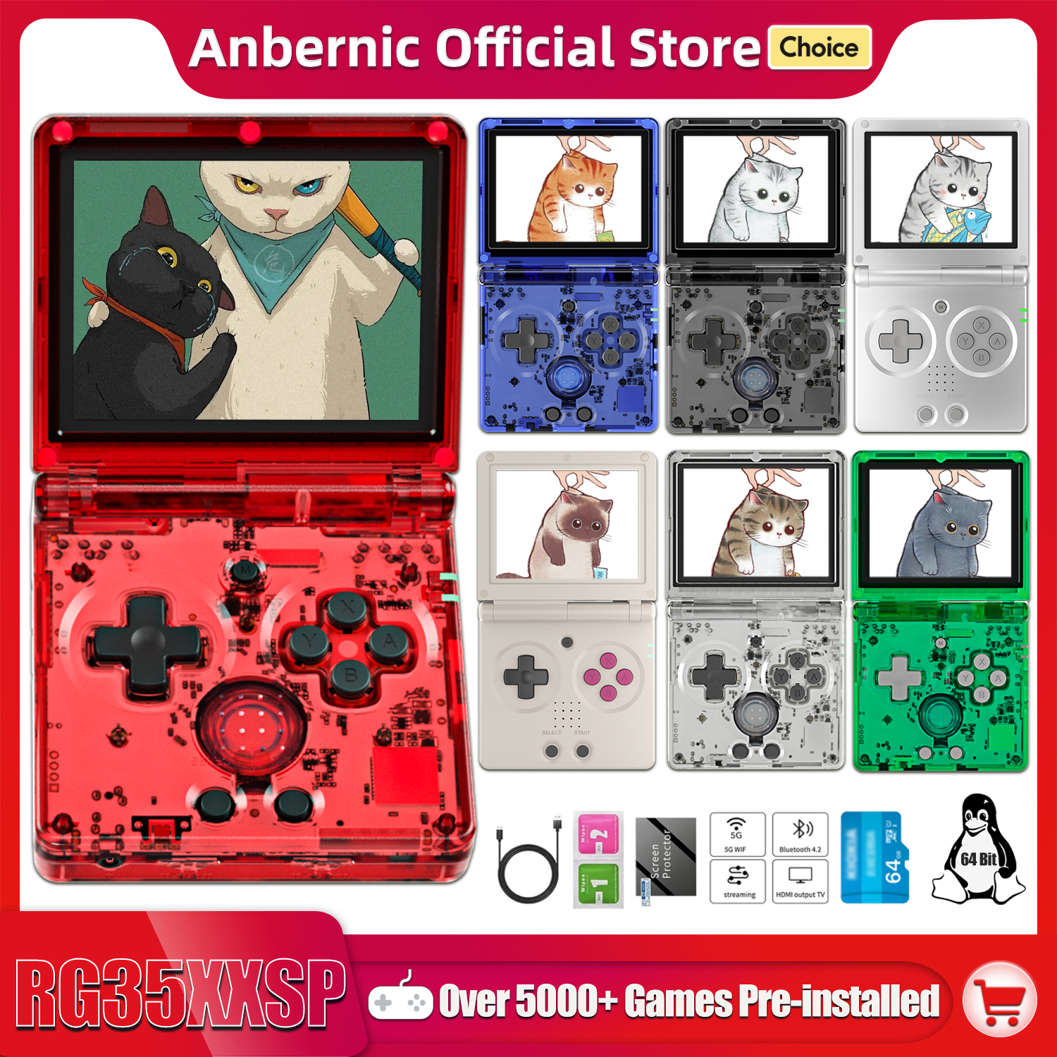 Anbernic NEW RG35XXSP Flip Han – обзор и цена Gaming Console 5 Year Old