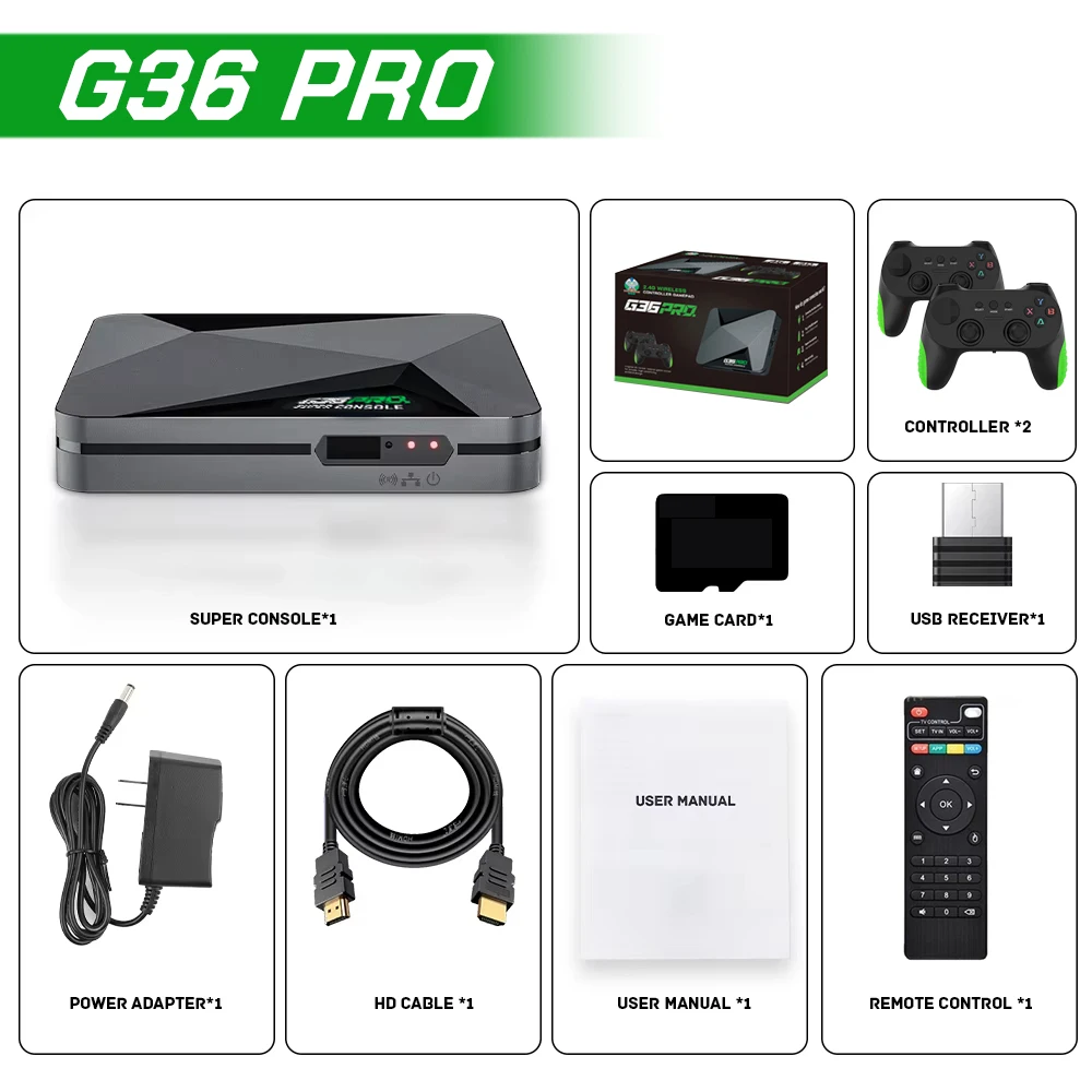 Super Console G36 Pro Retro Vi – обзор и цена Gaming Console Kids