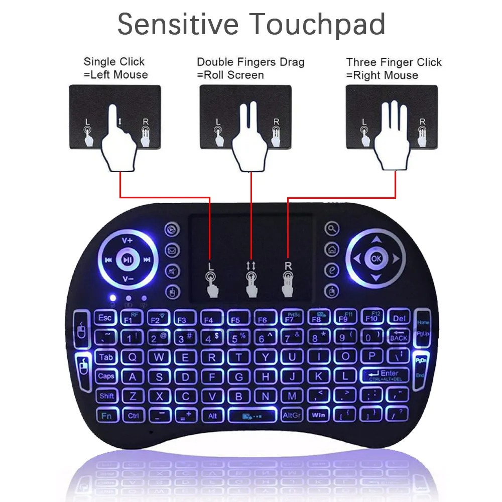 I8 Mini Wireless Keyboard 2.4G – обзор и цена Gaming Console For Smart Tv