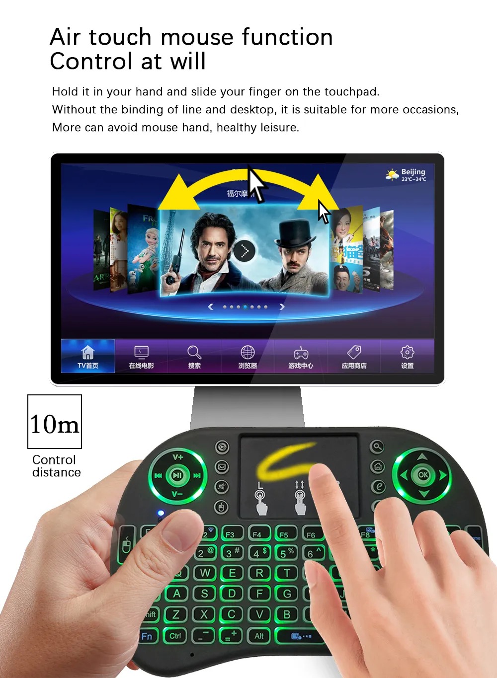 I8 Mini Wireless Keyboard 2.4G – обзор и цена Gaming Console For Smart Tv