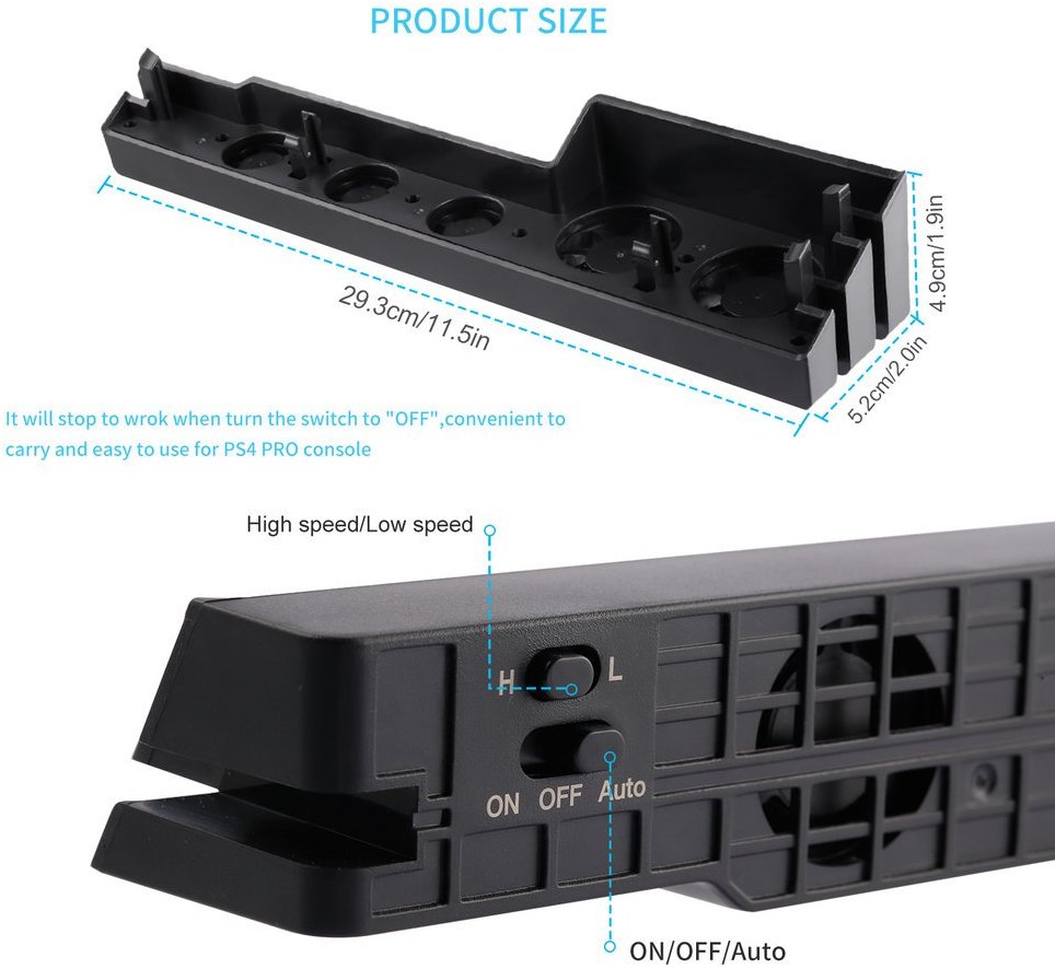 Fan Cooling Cooler For Sony PS – обзор и цена Gaming Console Organizer