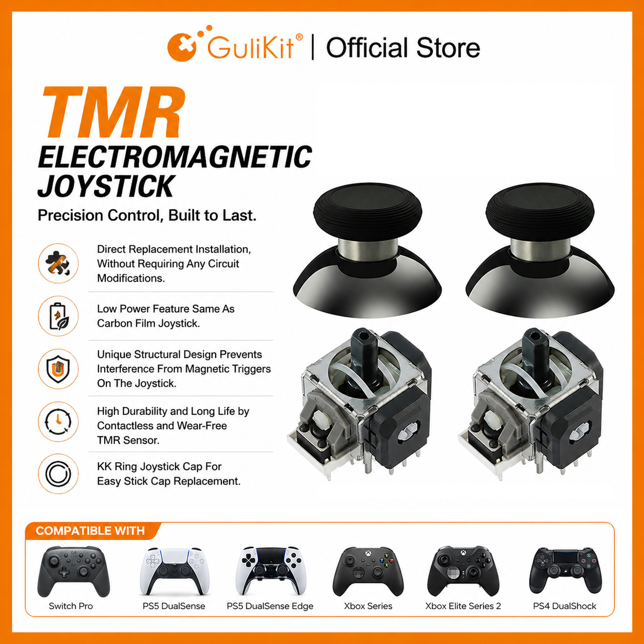 10 Pairs GuliKit TMR Joystick  – обзор и цена Ps5 Controller Cover
