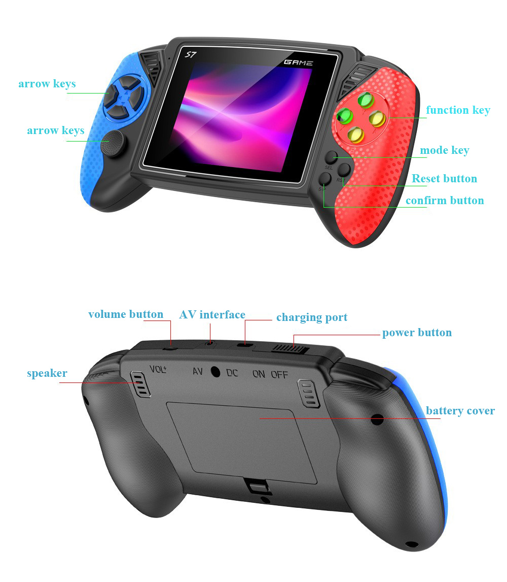 S7 Retro Handheld Game Console – обзор и цена Gaming Console Kids
