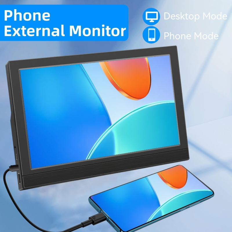 Portable Monitor 13.3Inch LED  – обзор и цена Gaming Console Connect With Phone