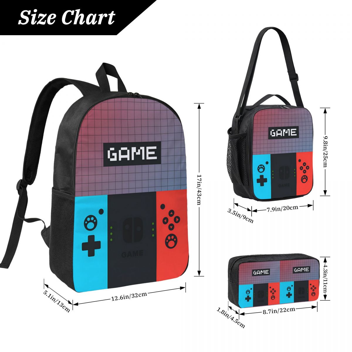 3pecs/set Games Console Backpa – обзор и цена Gaming Console In 90S