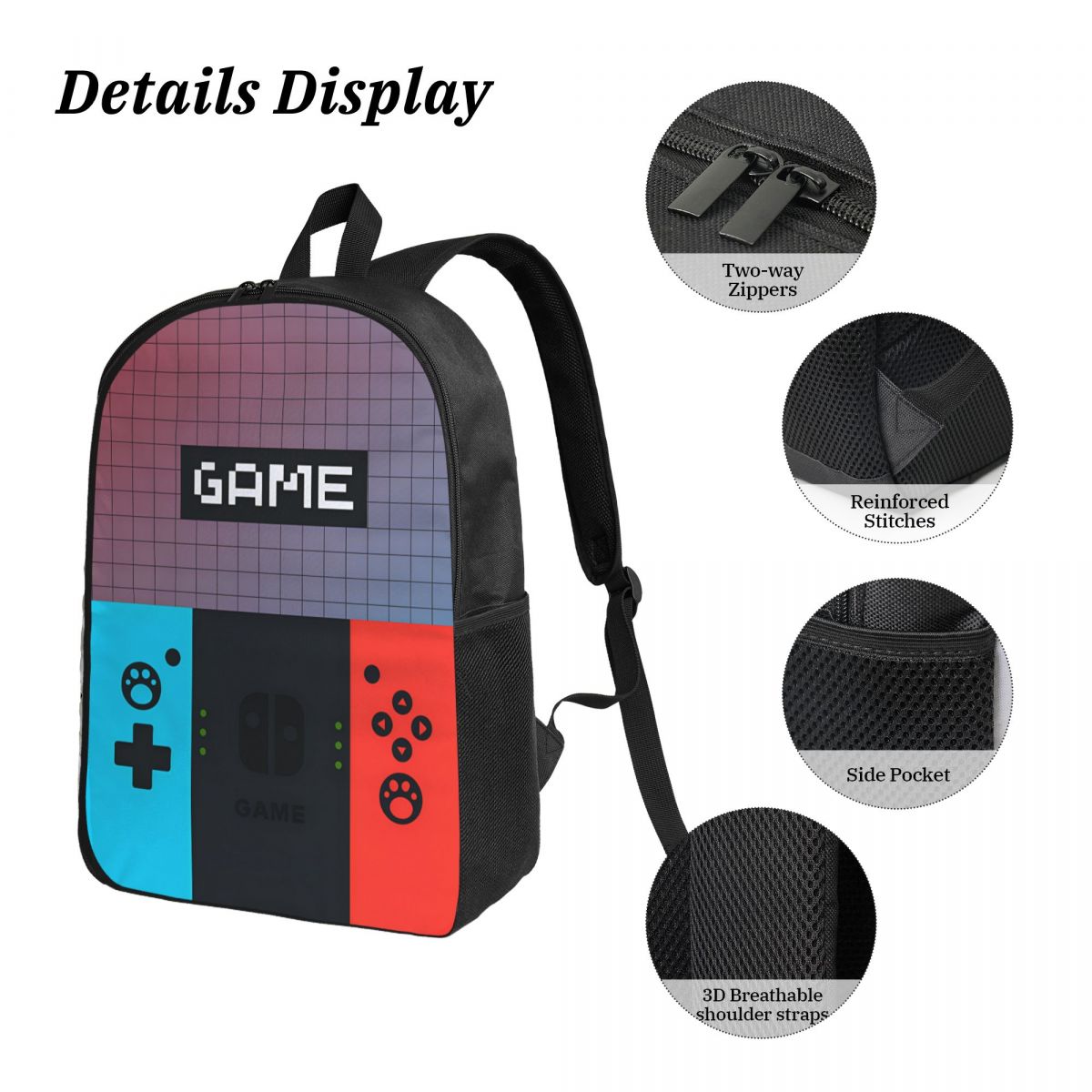 3pecs/set Games Console Backpa – обзор и цена Gaming Console In 90S