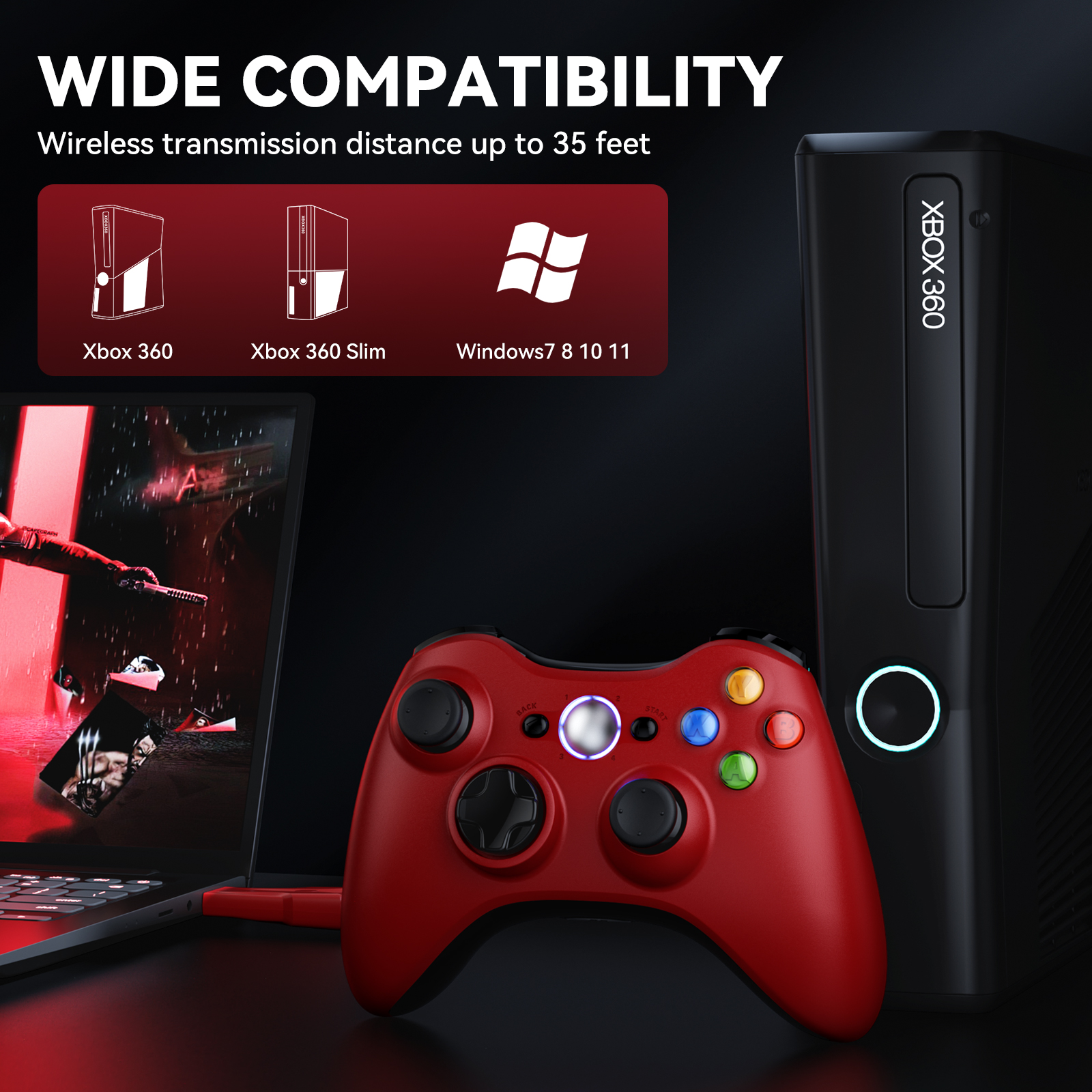 For Xbox 360 Gamepad Wireless  – обзор и цена Gaming Console For Android Tv