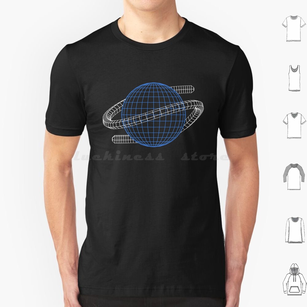 Saturn Wireframe T Shirt Men W – обзор и цена Gaming Console In 90S