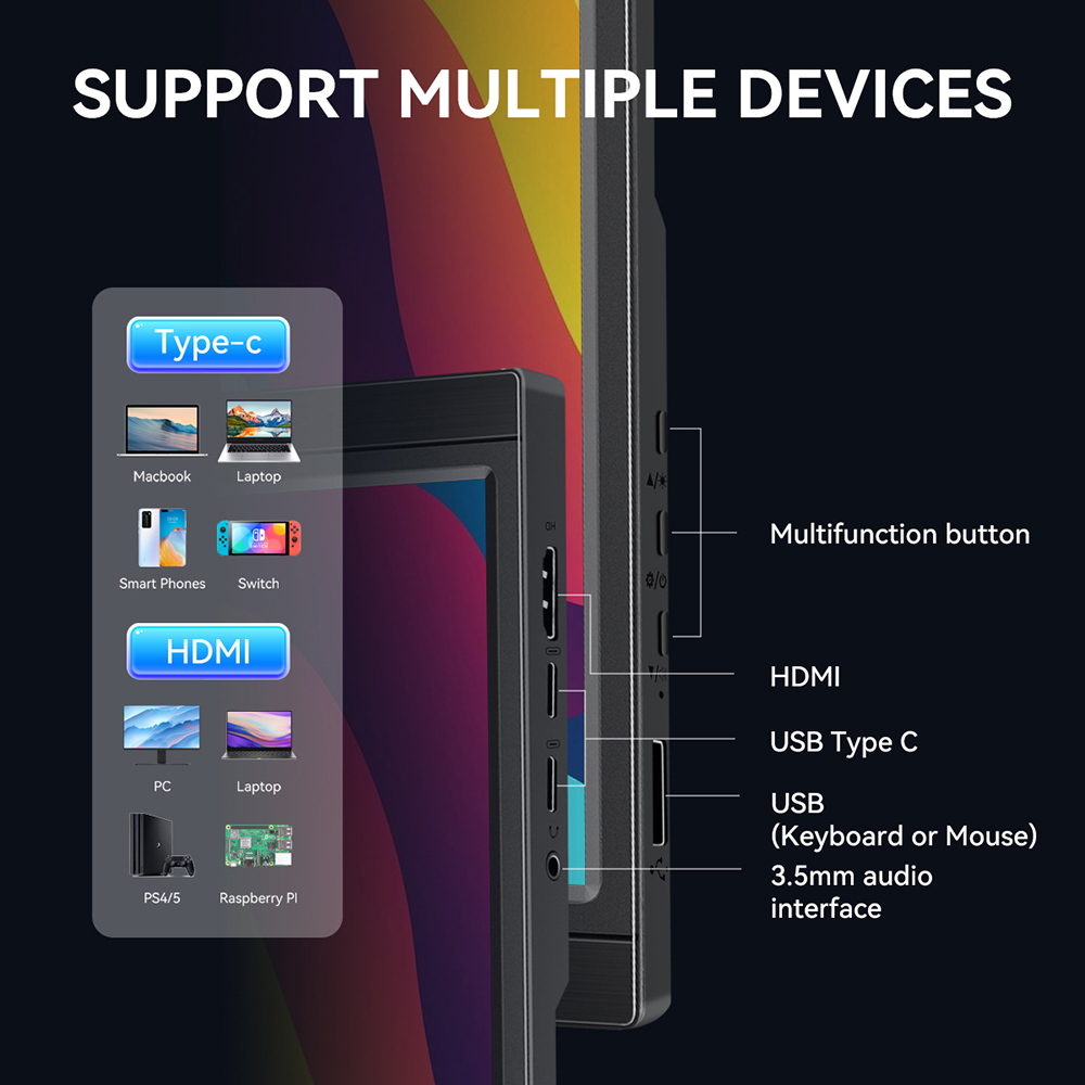 Touchscreen Portable Monitor 1 – обзор и цена Gaming Console For Smart Tv