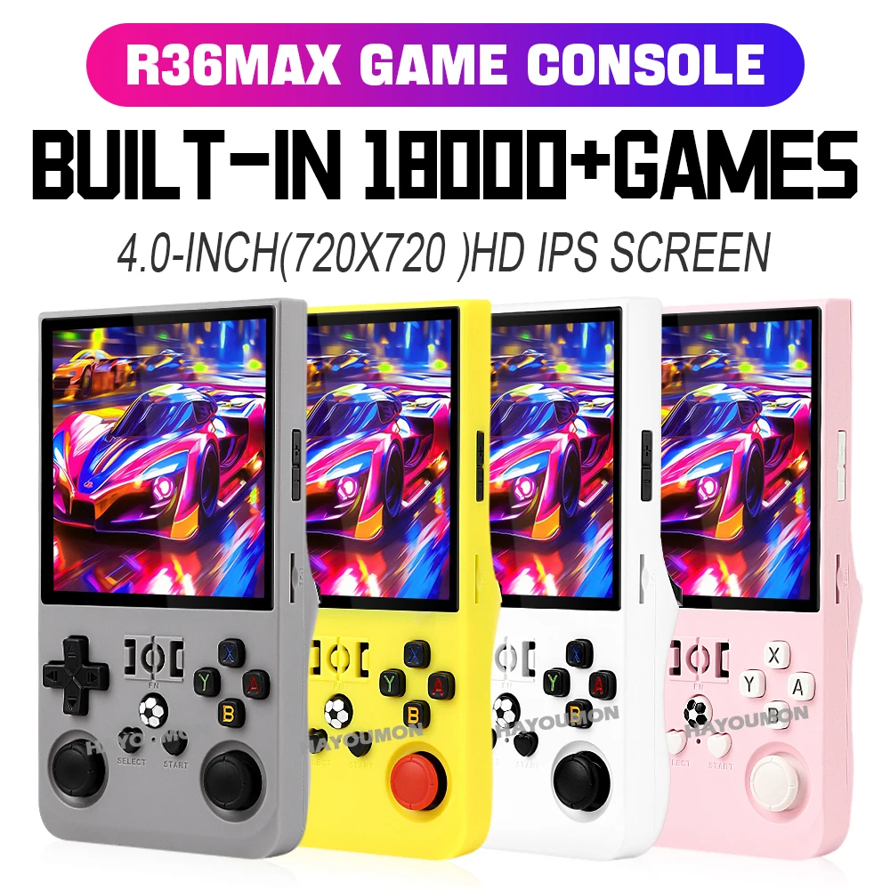 R36 Max Gray Handheld Gaming P – обзор и цена Gaming Console R36 Max