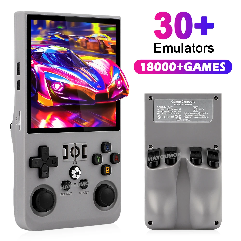 R36 Max Gray Handheld Gaming P – обзор и цена Gaming Console R36 Max