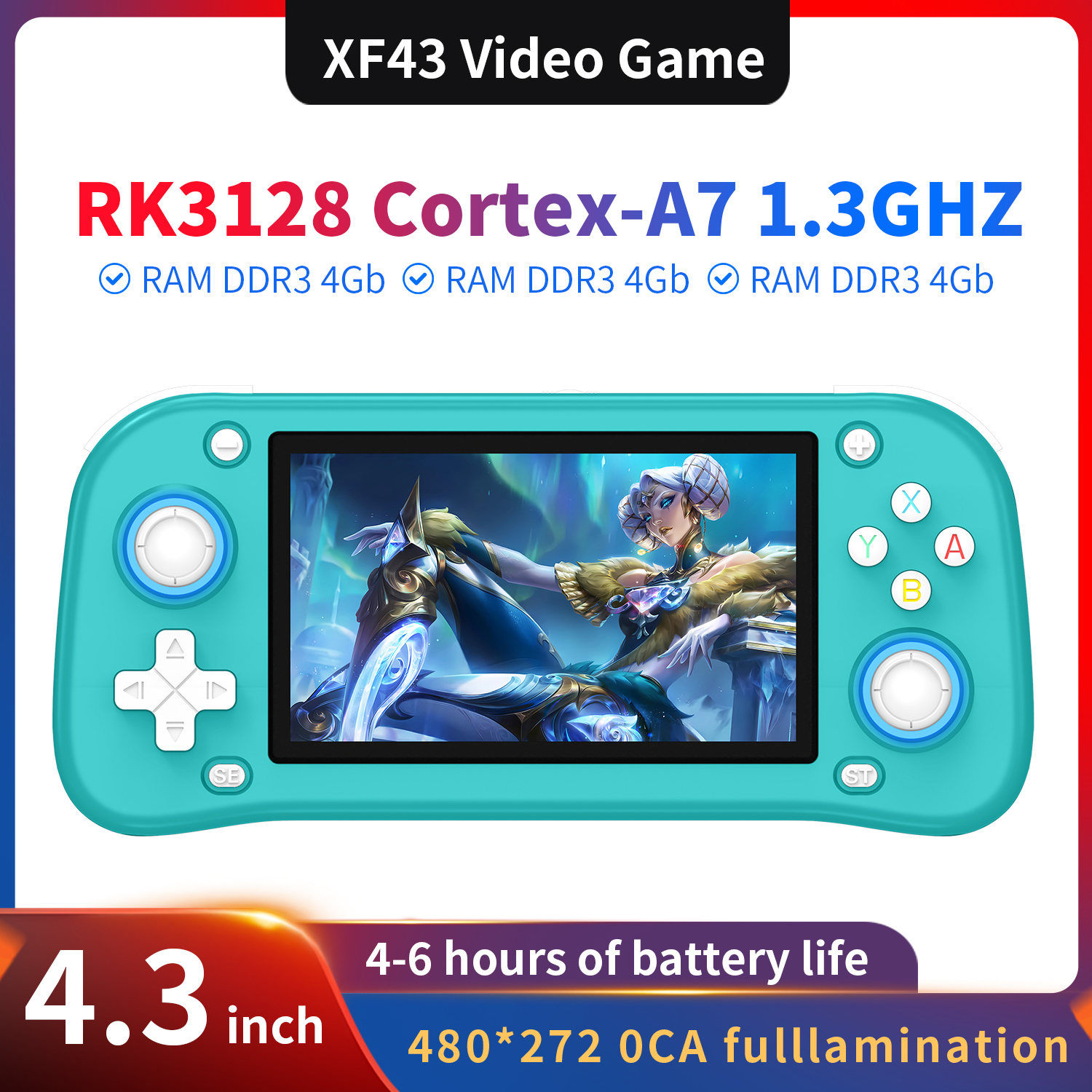 AISLPC XF43 4.3 inch Retro Han – обзор и цена Gaming Console 5 Year Old