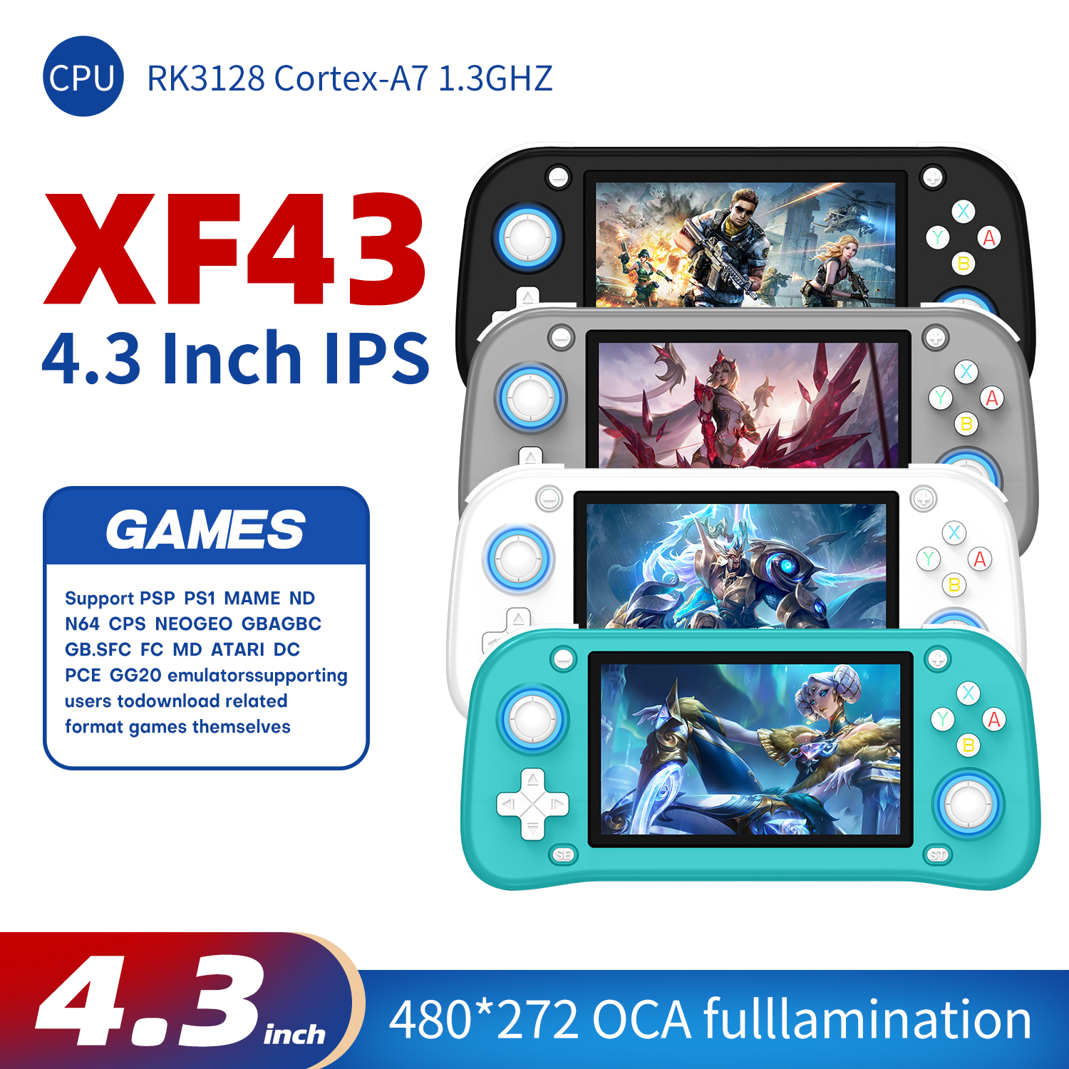 AISLPC XF43 4.3 inch Retro Han – обзор и цена Gaming Console 5 Year Old